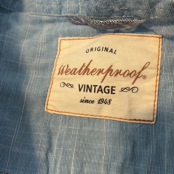 Weatherproof men’s blue short sleeve button down shirt size large - Picture 7 of 9